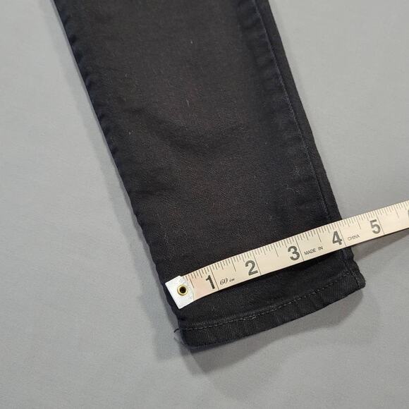 Gap 1969 Black Skinny Jeans Stretch Y2K Classic Zip Cotton Denim Women's Size 26 - Picture 10 of 13